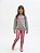 Conjunto Infantil Kyly Blusa Flanelada Borboleta com Calça Legging Metalizada - Imagem 1