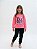 Conjunto Infantil Cato Lele Moletom Flanelado Besties Rosa com Calça - Imagem 1