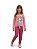 Conjunto Infantil Abrange Meia Estação Blusa Together com Calça Estampada - Imagem 1