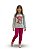 Conjunto Infantil Kyly Moletom Flanelado Gatinha com Calça - Imagem 1