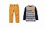 Conjunto Infantil Milon Meia Estação Camiseta Listrada com Calça - Imagem 3