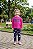 Conjunto Infantil Feminino Valeen Kids Meia Estação Pink e Marinho Unicórnio - Imagem 2