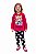 Conjunto Infantil Kyly Moletom Flanelado Pink e Marinho Falling Rain - Imagem 1