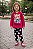 Conjunto Infantil Kyly Moletom Flanelado Pink e Marinho Falling Rain - Imagem 2