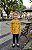 Conjunto Infantil Kyly Meia Estação Amarelo Floral e Legging Marinho - Imagem 2