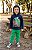 Conjunto Infantil Kyly Moletom Flanelado Marinho e Verde Camaleão Skate - Imagem 2
