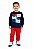 Conjunto Infantil Kyly Moletom Flanelado Marinho e Vermelho Keep it Fun - Imagem 1