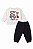 Conjunto Bebê Abrange Moletom Flanelado Mescla Claro e Preto Little Sport Dino - Imagem 3