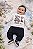 Conjunto Bebê Abrange Moletom Flanelado Mescla Claro e Preto Little Sport Dino - Imagem 2