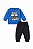 Conjunto Bebê Duzizo Moletom Flanelado Azul e Preto Guaxinim - Imagem 3