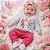 Conjunto Bebê Abrange Moletom Flanelado Mescla e Pink Unicórnio Beautiful Baby - Imagem 2