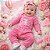 Conjunto Mafessoni Body e Mijão Rosa Girl Dinosaur - Imagem 2