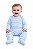 Conjunto Body e Mijão Canelado Mafessoni Azul Bebê - Imagem 1