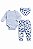 Conjunto Body, Mijão e Bandana Mafessoni Carrinhos (Azul) - Imagem 3