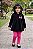 Conjunto Pipa Blusa de Camurça com Capuz e Legging - Imagem 2