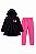 Conjunto Pipa Blusa de Camurça com Capuz e Legging - Imagem 3