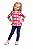 Conjunto Pipa Meia Estação Blusa Picolés e Legging Azul Marinho - Imagem 1