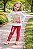 Conjunto Abrange Meia Estação Blusa “Smile” e Legging Pink Corações - Imagem 2