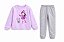 Conjunto Kyly Moletom “Menina Fashion” Lilás e Calça Mescla - Imagem 3