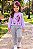 Conjunto Kyly Moletom “Menina Fashion” Lilás e Calça Mescla - Imagem 2