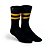 MEIA ESPORTIVA NORDEN OLD SCHOOL PRETO E AMARELO 38/43 - Imagem 1