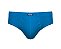 CUECA PLUS SIZE SLIP ALGODÃO LISA AZUL - REF7066 - Imagem 1