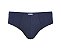 CUECA PLUS SIZE SLIP ALGODÃO LISA AZUL - REF7066 - Imagem 2