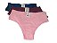 Kit 3 Calcinha Plus Size Adulto Embutido Lisa Linda Brasil - Imagem 4