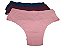 Kit 3 Calcinha Plus Size Adulto Embutido Lisa Linda Brasil - Imagem 3