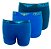 Kit Com 3 Cueca Boxer Masculina Plus Size Cotton Sortido - Imagem 2