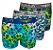 Kit  Com 3 Cueca Boxer  Microfibra Estampada Aquila Sortido - Imagem 1