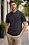 Camisa Polo Piquet Masculina Básica Preta - Imagem 1