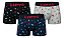 Kit 3 Cuecas Boxer Microfibra Estampada Lipys - Ref409 - Imagem 1