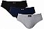 Kit 3 Cuecas Slip Microfibra Adulto Canelada Lipys - Ref318 - Imagem 1