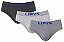 kit 3 Cuecas Slip Algodao Adulto Mescla Lipys - Ref340 - Imagem 1