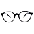 Armação de Óculos de Grau Feminino Redondo - Imagem 1