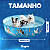 Piscina Para Pets Resistente de Lona Diversos Tamanhos Dobrável Colorida com Desenhos Verão - Imagem 6