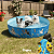 Piscina Para Pets Resistente de Lona Diversos Tamanhos Dobrável Colorida com Desenhos Verão - Imagem 4