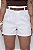 Short Alfaiataria Feminino Social Cintura Alta com Cinto – ELEGANCE BRAND - Imagem 6