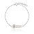 Pulseira de prata Smilinguido Coração Versículo - Noble - Imagem 1