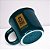 Caneca Zaro Café Verde com borda dourada 200ml - Imagem 5