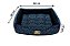 Cama Retangular para Cachorro ou Gato Luppet Luxo Preto Ossinhos Tamanho:G - Imagem 4