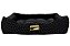 Cama Retangular para Cachorro ou Gato Luppet Luxo Preto Bolinhas - Imagem 1