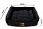 Cama Retangular para Cachorro ou Gato Luppet Luxo Preto Bolinhas - Imagem 8