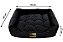 Cama Retangular para Cachorro ou Gato Luppet Luxo Preto Bolinhas - Imagem 3