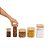 Kit de Pote Hermético de Vidro Quadrado com Tampa de Bambu 5 Peças - Oikos - Imagem 7
