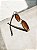 Oculos de Sol Marrom e Dourado - Imagem 3