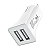 Carregador Veicular 2.4A Portas USB A Branco 1HORA - Imagem 8