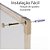 QUADRO BRANCO MOLDURA MADEIRA 30X40CM UV MDF SOFT - STALO - Imagem 4