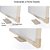 QUADRO BRANCO MOLDURA MADEIRA 30X40CM UV MDF SOFT - STALO - Imagem 3